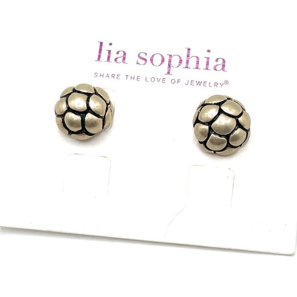 VENTURA Retired lia sophia earrings - GOLD - Picture 1 of 1